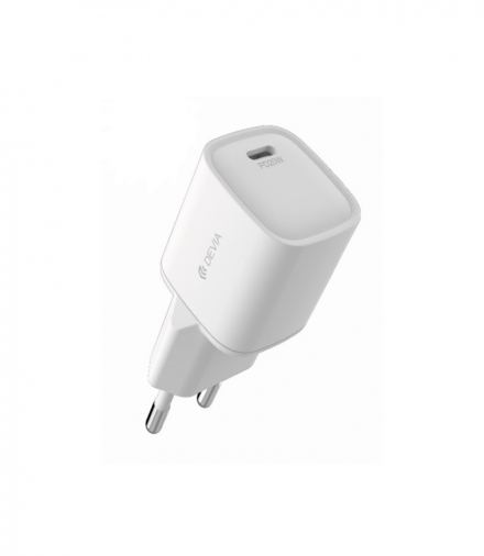 Devia ładowarka sieciowa Smart Mini PD 20W 1x USB-C biała TFO BRA012122