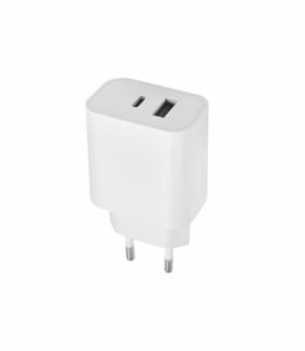 Maxlife ładowarka sieciowa PD QC MXTC-06 1x USB-C 1x USB 20W biała TFO OEM0101138