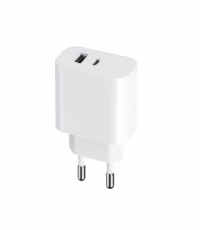 Maxlife ładowarka sieciowa PD QC MXTC-06 1x USB-C 1x USB 30W biała TFO OEM0101203