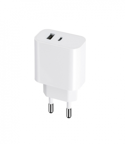 Maxlife ładowarka sieciowa PD QC MXTC-06 1x USB-C 1x USB 30W biała TFO OEM0101203