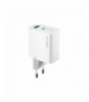 Forever ładowarka sieciowa PD QC TC-06-20AC 1x USB-C 1x USB 20W biała TFO GSM171394