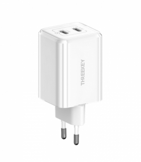 THREEKEY ładowarka sieciowa TK111 PD 35W 2x USB-C biała TFO GSM172511