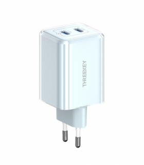 THREEKEY ładowarka sieciowa TK111 PD 35W 2x USB-C niebieska TFO GSM172514