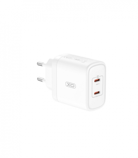 XO ładowarka sieciowa CE08 PD 50W 2x USB-C biała TFO GSM172515