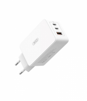 XO ładowarka sieciowa CE13 PD QC 3.0 65W 1x USB 2x USB-C biała TFO GSM172935