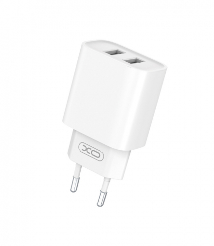XO ładowarka sieciowa CE02C 2x USB 2,1A biała TFO GSM175059