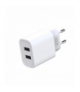 XO ładowarka sieciowa CE02C 2x USB 2,1A biała + kabel USB-C TFO GSM175062