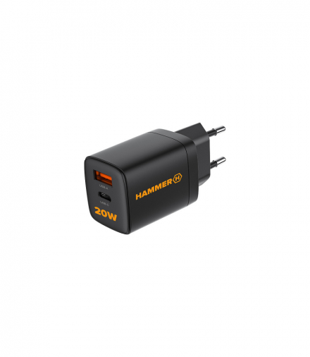 Hammer ładowarka sieciowa RapidCharger Duo USB-A - USB-C PD 20W TFO AKGAOAKCHAM00005