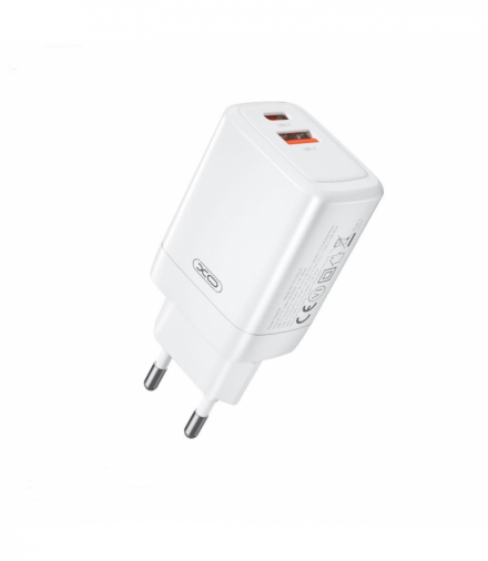 XO ładowarka sieciowa CE16 PD 45W 1x USB-C 1x USB biała TFO GSM176800