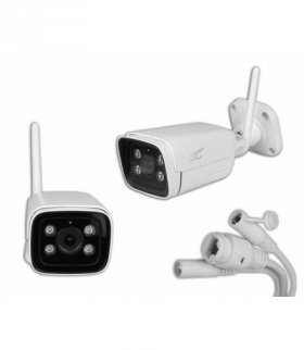 VISION KAMERA ZEWNĘTRZNA LTC BULLET BIAŁA IP66 PTZ Wifi&LAN 1/3 IP 4 Mpix 85* LED/IRx4 10W DC 12V/1A App Tuya/iOS/ANDROID LXKAM39