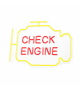 Neon PLEXI LED CHECK ENGINE żółto czerwony NNE21 TFO Neolia RTV100477