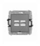 ICON Mechanizm ładowarki USB podwójnej 2xUSB A, 15,5W max., 5V, 3.1A, bez pola opisowego Szary mat Karlik 27ICUSBBO-6
