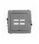 DECO Mechanizm ładowarki USB podwójnej 2xUSB A, 15,5W max., 5V, 3.1A, bez pola opisowego Szary mat Karlik 27DCUSBBO-6