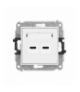 MINI Mechanizm ładowarki USB podwójnej 2xUSB C, 20W max. Biały mat Karlik 25MCUSB-7
