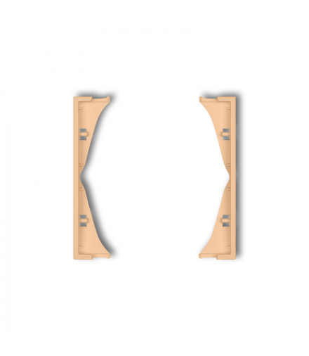 Ramka pośrednia do gniazd podwójnych Brzoskwiniowy Karlik 45IRP-2