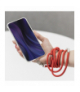 Uniwersalna tasiemka/smycz na szyję do telefonu czerwona TFO GSM109906