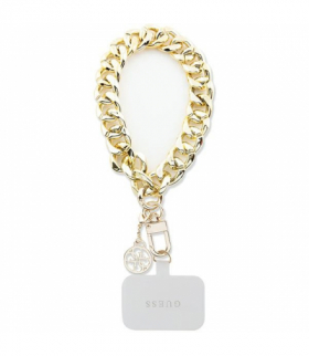 Guess pasek GUOUCBMC4MD złoty HDSP PU Saffiano Chain Strap 4G Charm TFO GSM175849