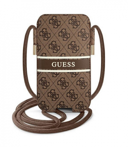 Guess Torebka GUPHM4GDBR 6,1 brązowy 4G Stripe TFO GSM116137