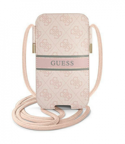 Guess Torebka GUPHM4GDPI 6,1 różowa 4G Stripe TFO GSM116140