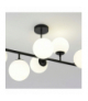 Lampa wisząca Dorado 8xE14 czarna Light Prestige LP-002/8P BK