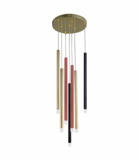 Lampa wisząca Lungo 7xG9 mix kolor Light Prestige LP-894/7P MIXED