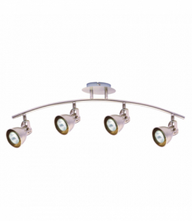 Lampa sufitowa Bolzano 4 Kinkiet 4xGU10 srebrna Light Prestige LP-8067/4W nikiel