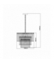 Lampa wisząca Vetro 5xE14 transparentna/srebrna Light Prestige LP-2910/5P