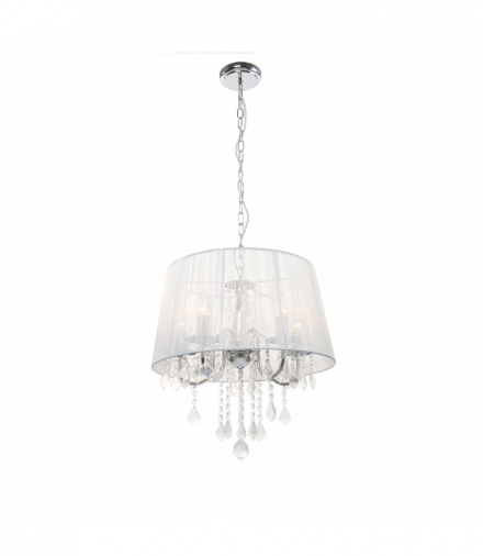 Lampa wisząca Mona 3xE14 srebrna Light Prestige LP-5005/3P srebrna
