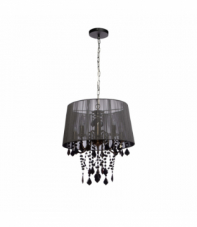 Lampa wisząca Mona 3xE14 czarna Light Prestige LP-5005/3P czarna