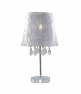 Lampa stołowa Mona mała 1xE27 srebrna LP-5005/1TS Light Prestige LP-5005/1TS srebrna