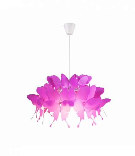 Lampa wisząca Farfalla 1xE27 ciemny róż Light Prestige LP-3439/1P dark pink