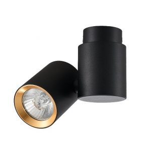 Reflektor Boston 1xGU10 czarno/złoty Light Prestige LP-741/1W BK/GD