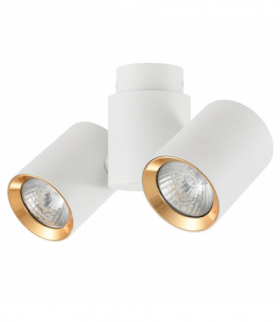 Reflektor Boston 2xGU10 biało/złoty Light Prestige LP-741/2W WH/GD