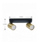 Spot Snow 2xGU10 złota Light Prestige LP-731/2W GD