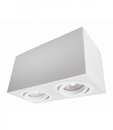 Oczko Lyon oprawa natynkowa 2xGU10 biała Light Prestige LP-5881/2SM WH