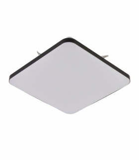 Plafon kwadratowy Babilon mały czarny 4000k Light Prestige LP-335/1C S 4BK square
