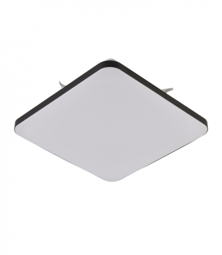 Plafon kwadratowy Babilon średni czarny 4000k Light Prestige LP-335/1C M 4BK square