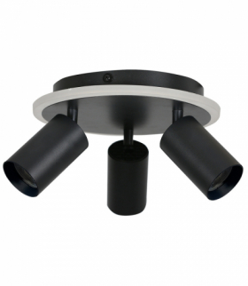 Plafon Parma 3xGU10 + 1xLED CCT czarna Light Prestige LP-0612/3C Round BK