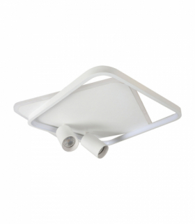 Plafon Parma 2 2xGU10 + 1xLED CCT biały kwadrat Light Prestige LP-0612/2C Square WH
