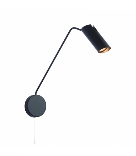 Kinkiet Futuro z wysięgnikiem 1xGU10 czarny Light Prestige LP-17001/1WL BK