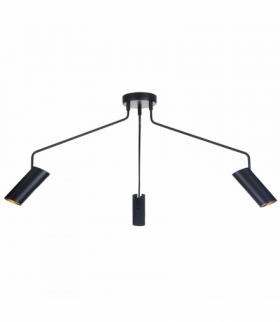 Lampa wisząca Futuro wisząca 3xGU10 czarna Light Prestige LP-17001/3C BK
