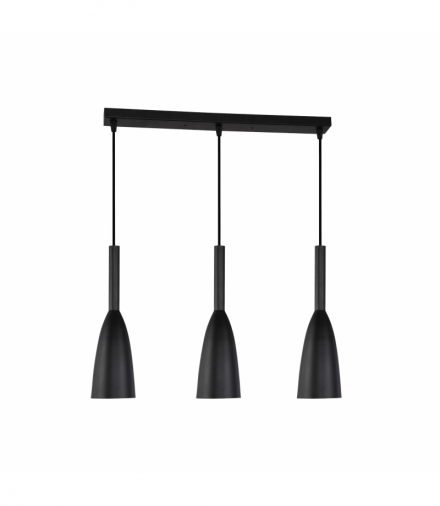 Lampa wisząca Solin wisząca 3xE27 czarna Light Prestige LP-181/3L BK