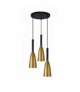 Lampa wisząca Solin wisząca talerz 3xE27 złota Light Prestige LP-181/3P GD