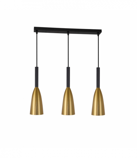 Lampa wisząca Solin wisząca 3xE27 złota Light Prestige LP-181/3L GD