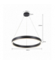 Lampa wisząca Midway mała triangle 1xLED czarna Light Prestige LP-033/1P S BK Triangle