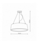 Lampa wisząca Malaga 1xLED biała Light Prestige LP-622/1P WH