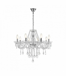Lampa wisząca Cristallo 8xE14 transparentny Light Prestige LP-2940/8P