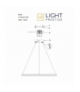 Lampa wisząca Ring średni 3000K 1xLED czarny Light Prestige LP-909/1P M BK