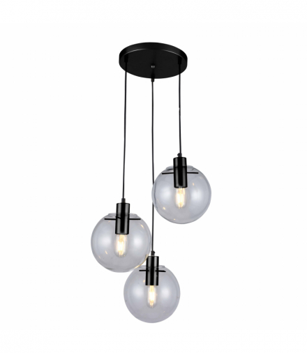 Lampa wisząca Puerto 3xE27 czarna Light Prestige LP-004/3P BK