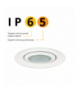Oczko Lagos ruchome 1xGU10 biała IP65 Light Prestige LP-4425/1RM WH